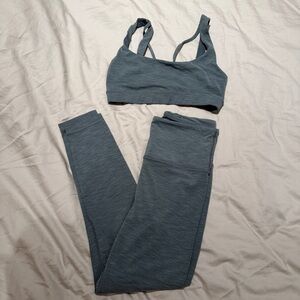 Athleta Blue Workout Set